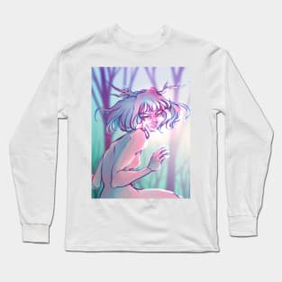 Deer Girl Art Long Sleeve T-Shirt